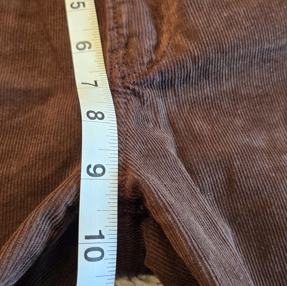 American Eagle 90's Straight Leg Brown Corduroy Pants Size 8 - Picture 12 of 16